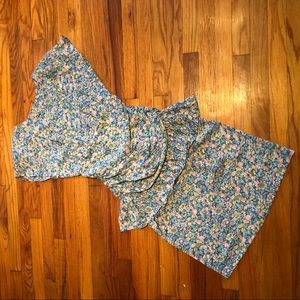 Vintage Floral Midi Dress